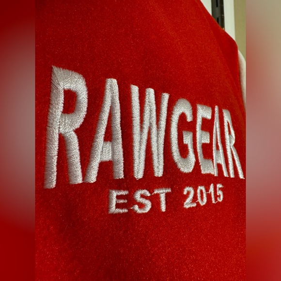 🔥NWT! Rawgear Unisex Embroidered Varsity Letterman Jacket - Picture 10 of 15